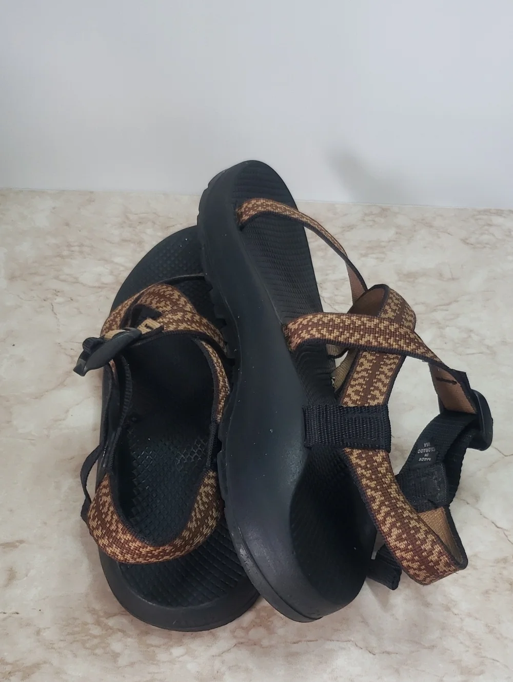 Chaco Brown Mens Strappy Sports Sandals Size 12